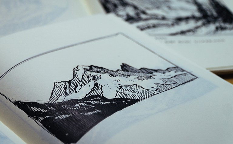 Drawing Mountains in Ink - Online