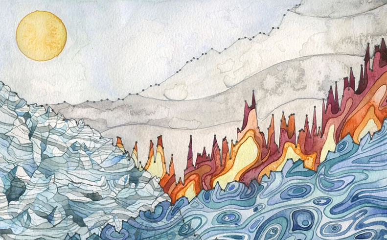 Glaciers and Watersheds: Create Data Art Inspired by the North Cascades