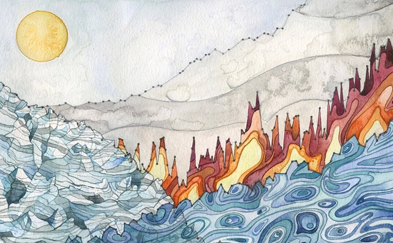Glaciers and Watersheds: Create Data Art Inspired by the North Cascades