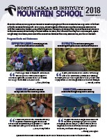 2018 Mountain School Report 2018 Mountain School Report